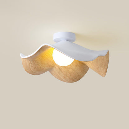 Lanoe Ceiling Light Wood Black&White