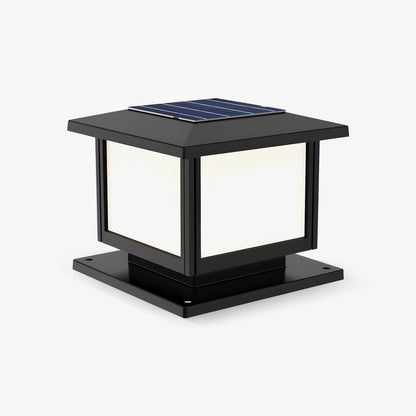 Ray Pavilion-style Square Solar Outdoor Post Light