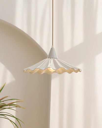 Rivora White Ceramic Pendant Light