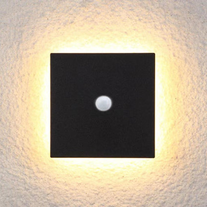 Klyne Minimalist Round/Square Outdoor Wall Lamp LED, Black/White