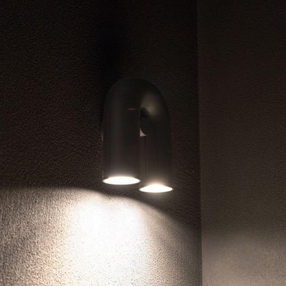 Arisha Wall Lamp U-shaped Design LED Metal, Black/Blue/Gray/Red, Bedroom