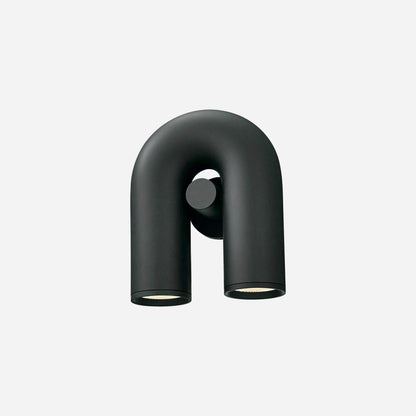 Arisha Wall Lamp U-shaped Design LED Metal, Black/Blue/Gray/Red, Bedroom
