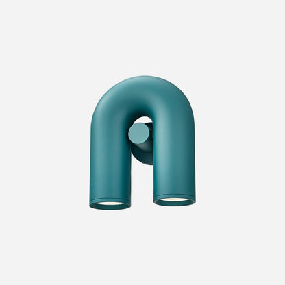 Arisha Wall Lamp U-shaped Design LED Metal, Black/Blue/Gray/Red, Bedroom