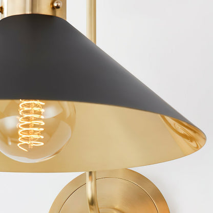 Helena Vintage Indoor Wall Lamp Brass