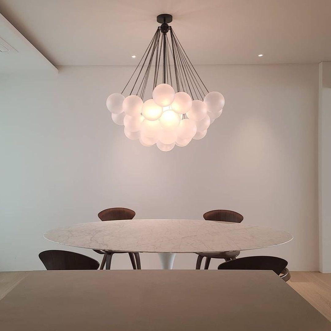Fayne Glass Globe Pendant Light Bubble