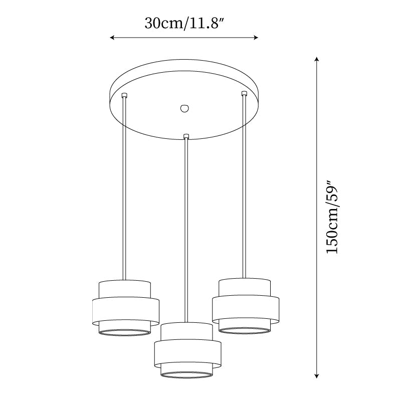 Suspension Ritta Travertin