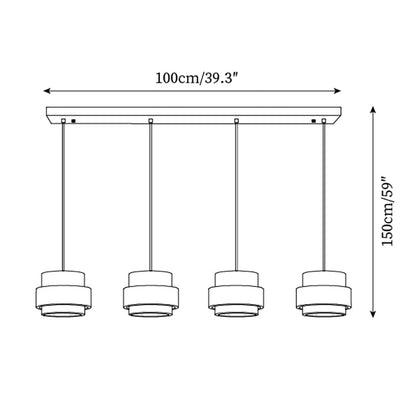 Perra Pendant Light Travertine