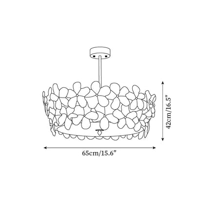 Fionel Glass Semi-Flush Mount Light