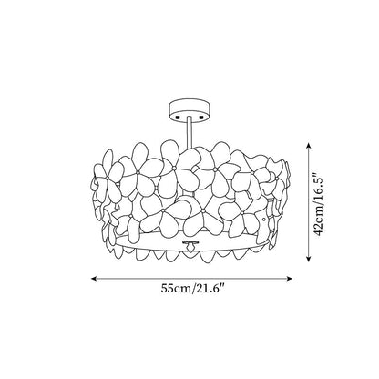 Fionel Glass Semi-Flush Mount Light