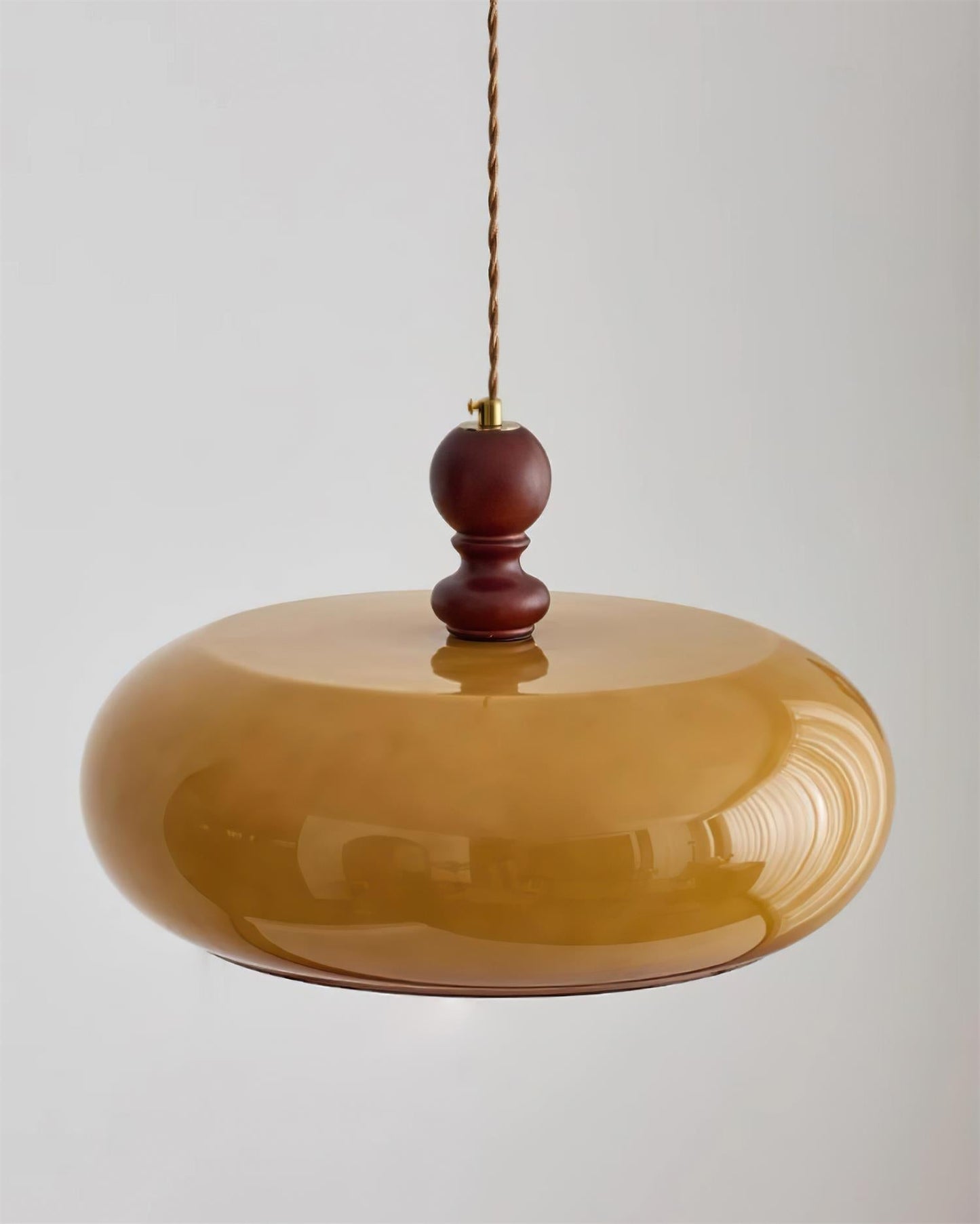 Suspension Eldom en verre ambré