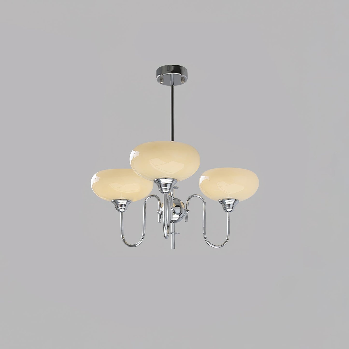 Silva Vintage LED Metall Multi Lampenschirm Cremeweiß Gelbe Glühbirnen Luxus Schlafzimmer Wohnzimmer Pendelleuchte, Gold/Chrom