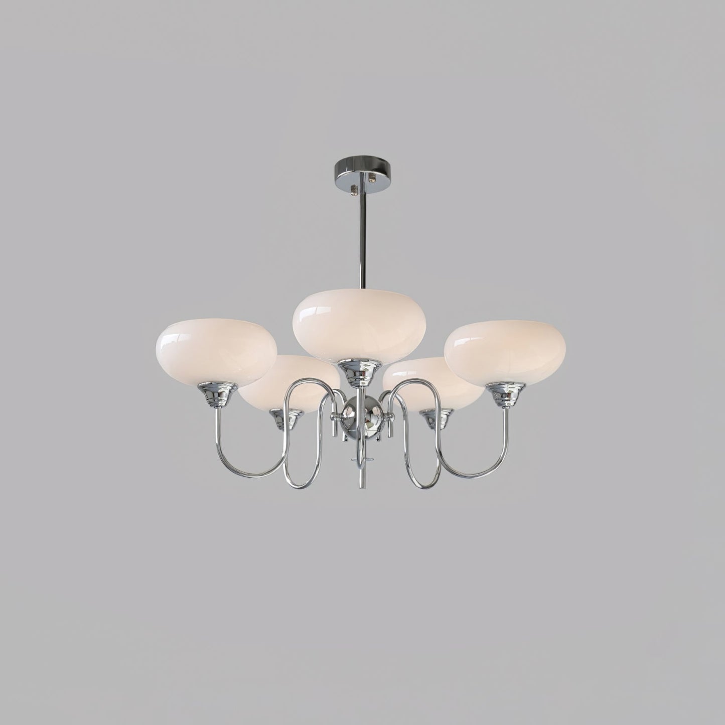 Silva Vintage LED Metall Multi Lampenschirm Cremeweiß Gelbe Glühbirnen Luxus Schlafzimmer Wohnzimmer Pendelleuchte, Gold/Chrom