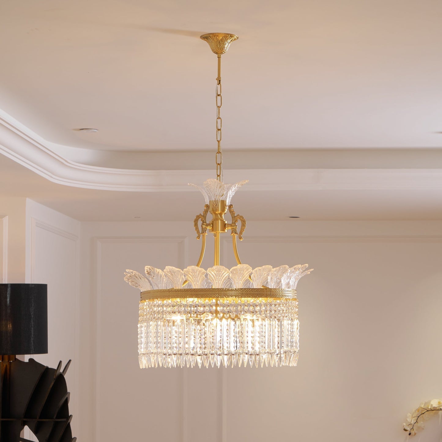 Lustre Miles style ferme de luxe Empire français