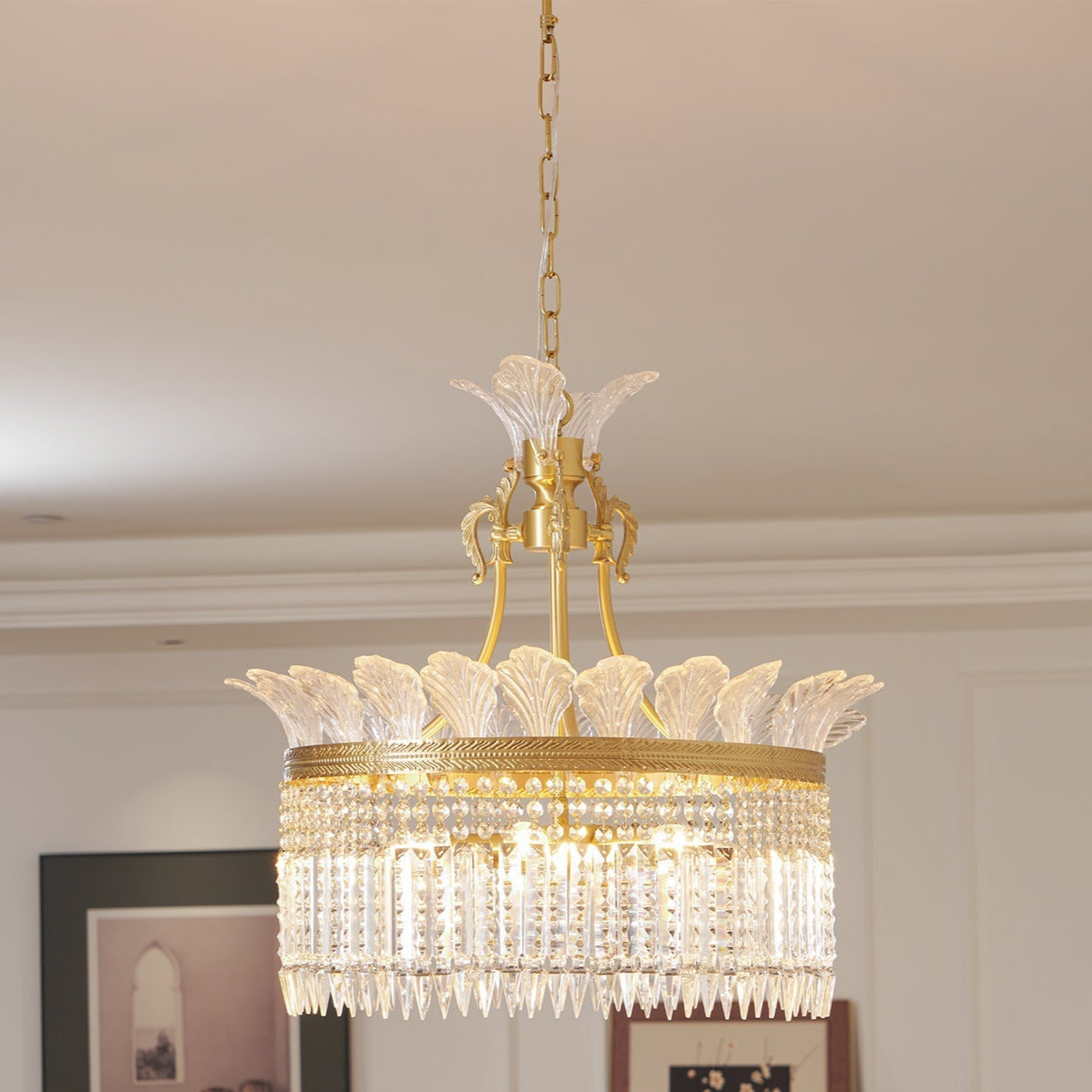 Lustre Miles style ferme de luxe Empire français