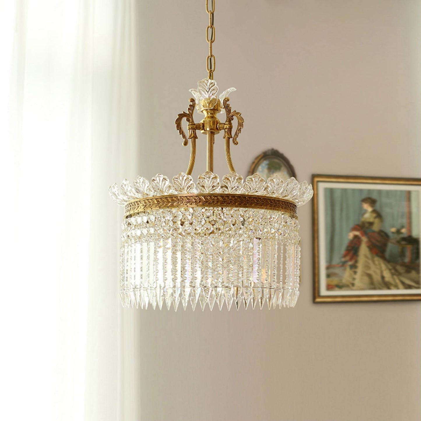 Lustre Miles style ferme de luxe Empire français