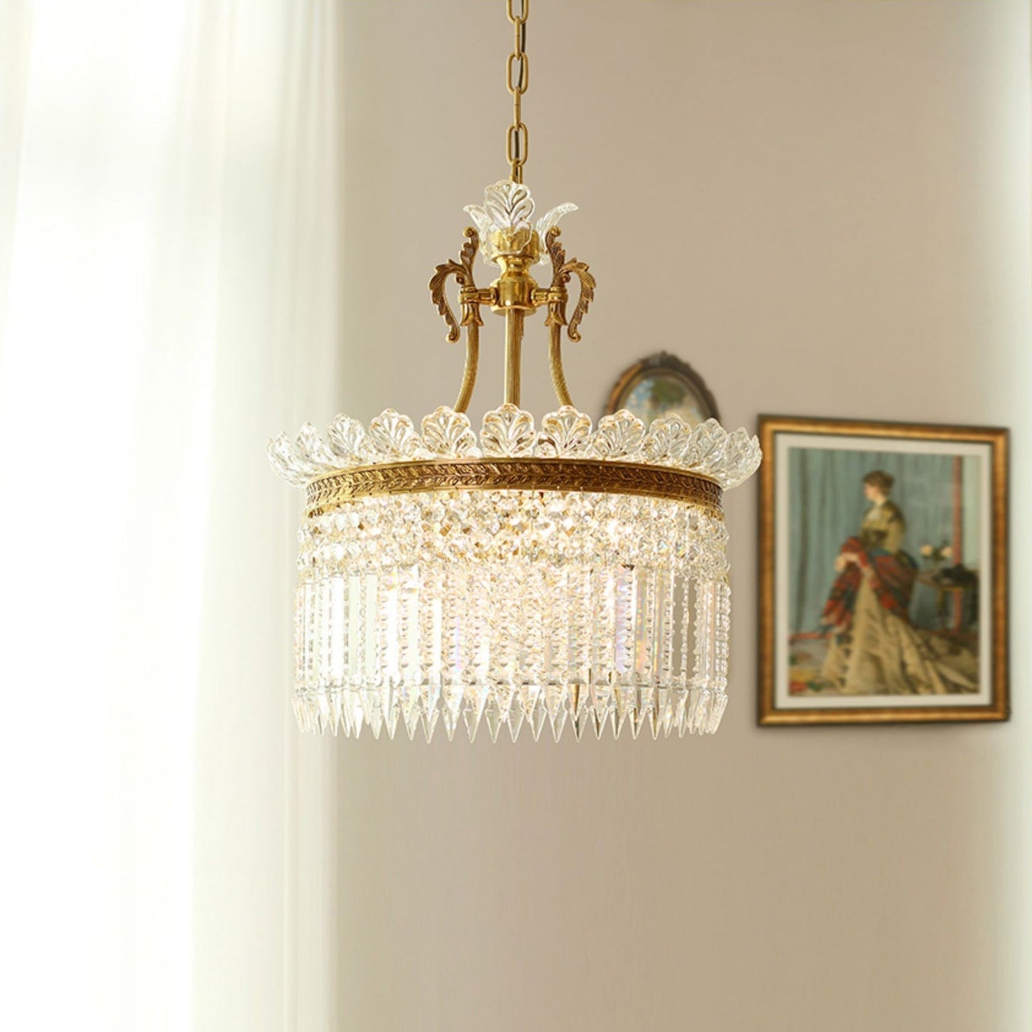 Lustre Miles style ferme de luxe Empire français