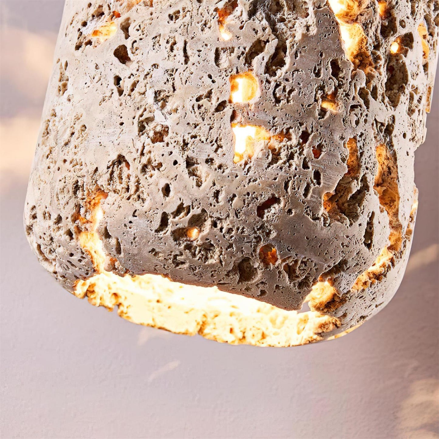 Eryno Concrete Travertine Pendant Light