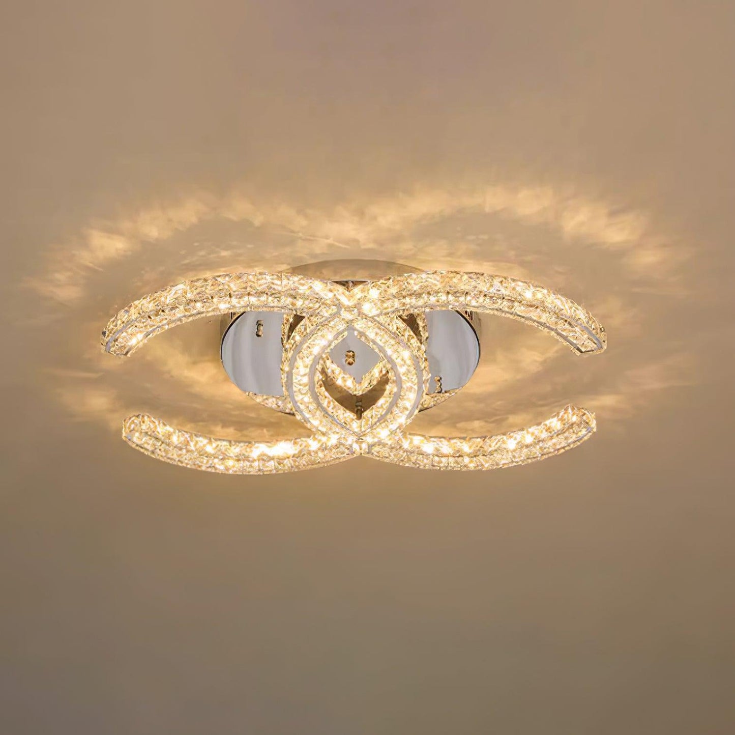 Plafonnier Kristy Crystal Double C