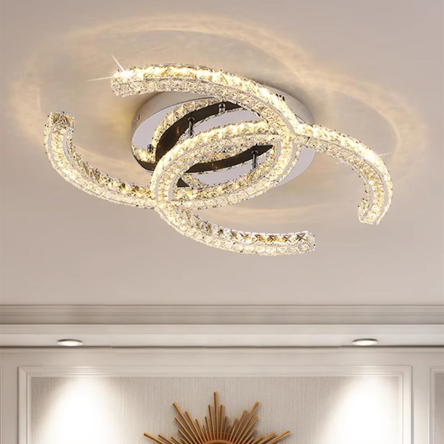 Plafonnier Kristy Crystal Double C