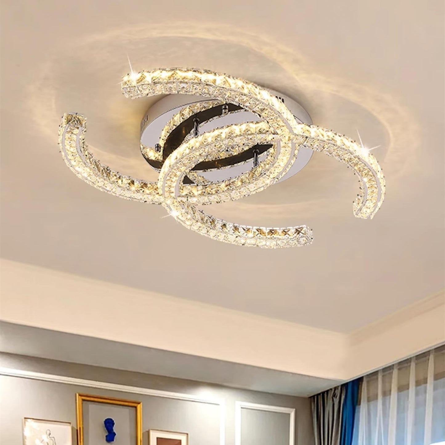 Plafonnier Kristy Crystal Double C