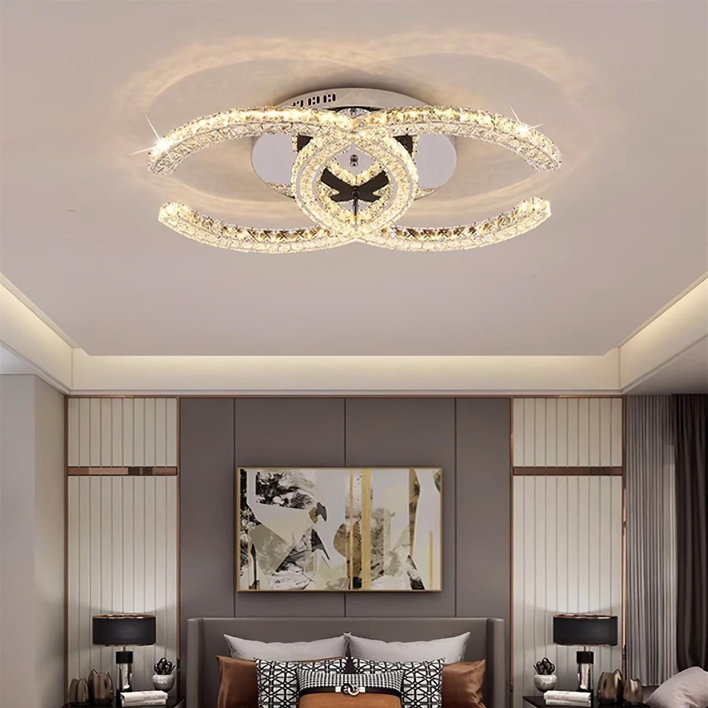Plafonnier Kristy Crystal Double C