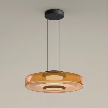 Suspension Jojo en verre, structure à plusieurs niveaux