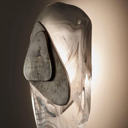 Beatrice Artistic Black Glass Wall Lamp