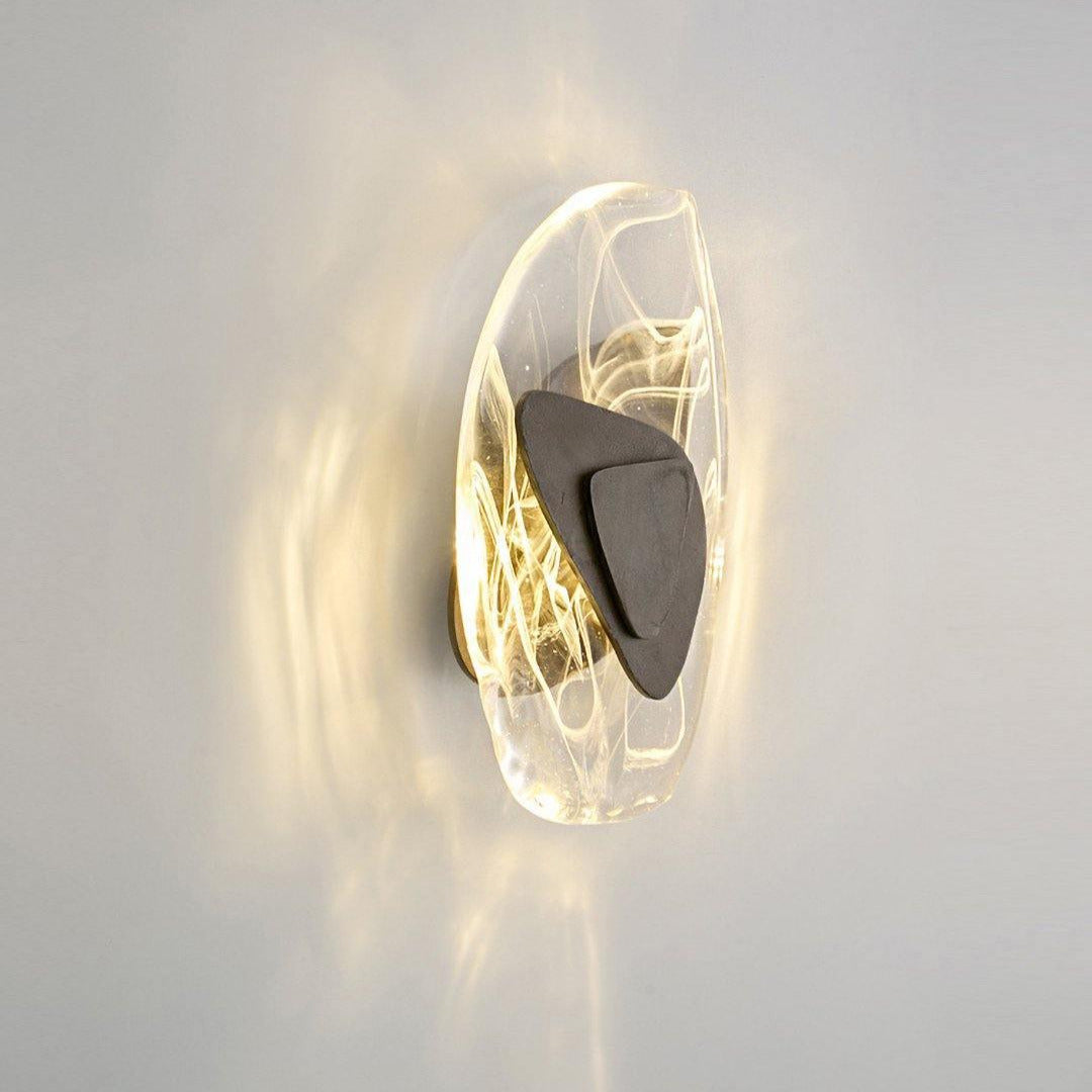 Beatrice Artistic Black Glass Wall Lamp