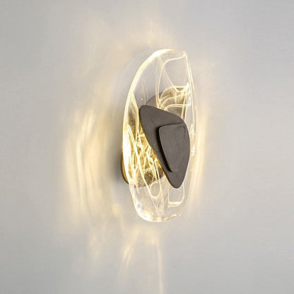 Beatrice Artistic Black Glass Wall Lamp