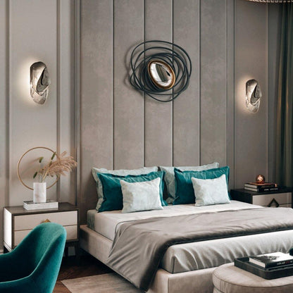 Beatrice Artistic Black Glass Wall Lamp