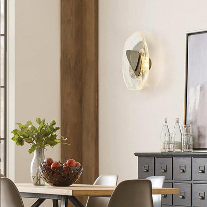 Beatrice Artistic Black Glass Wall Lamp