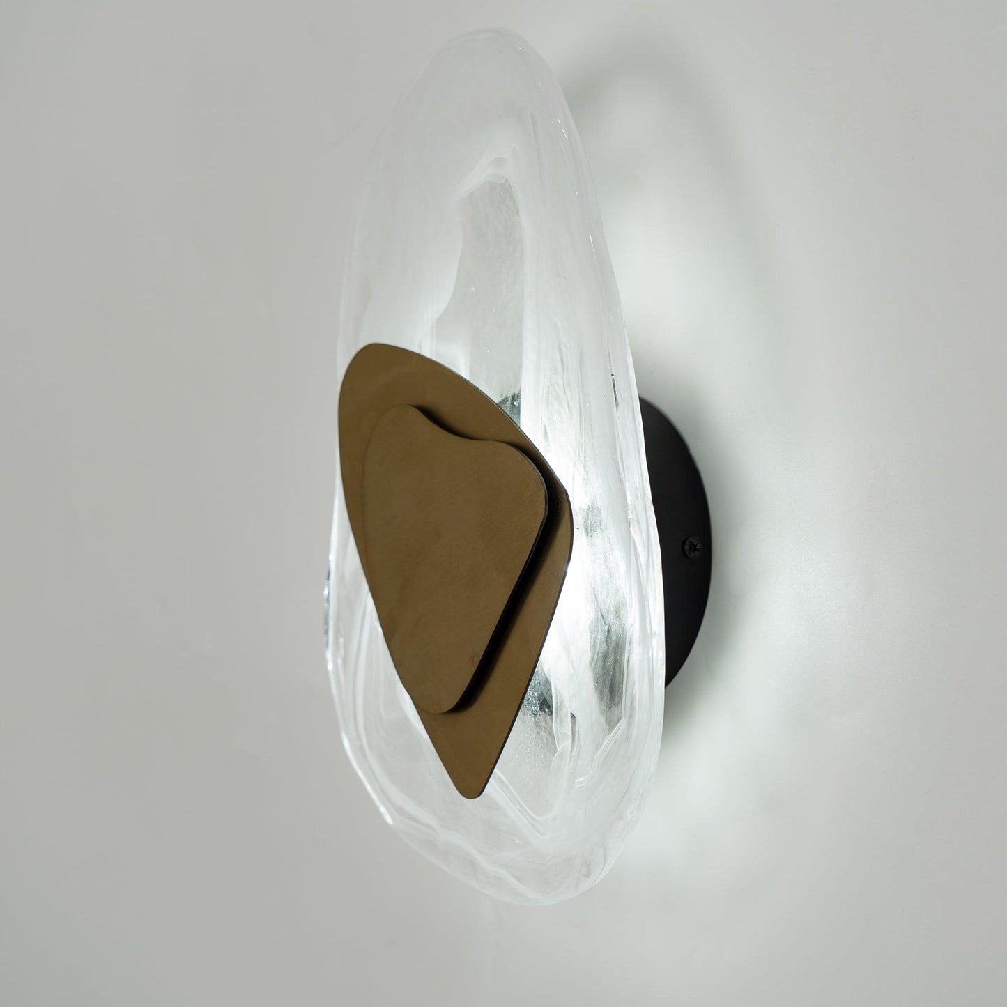 Beatrice Artistic Black Glass Wall Lamp
