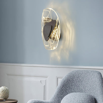 Beatrice Artistic Black Glass Wall Lamp