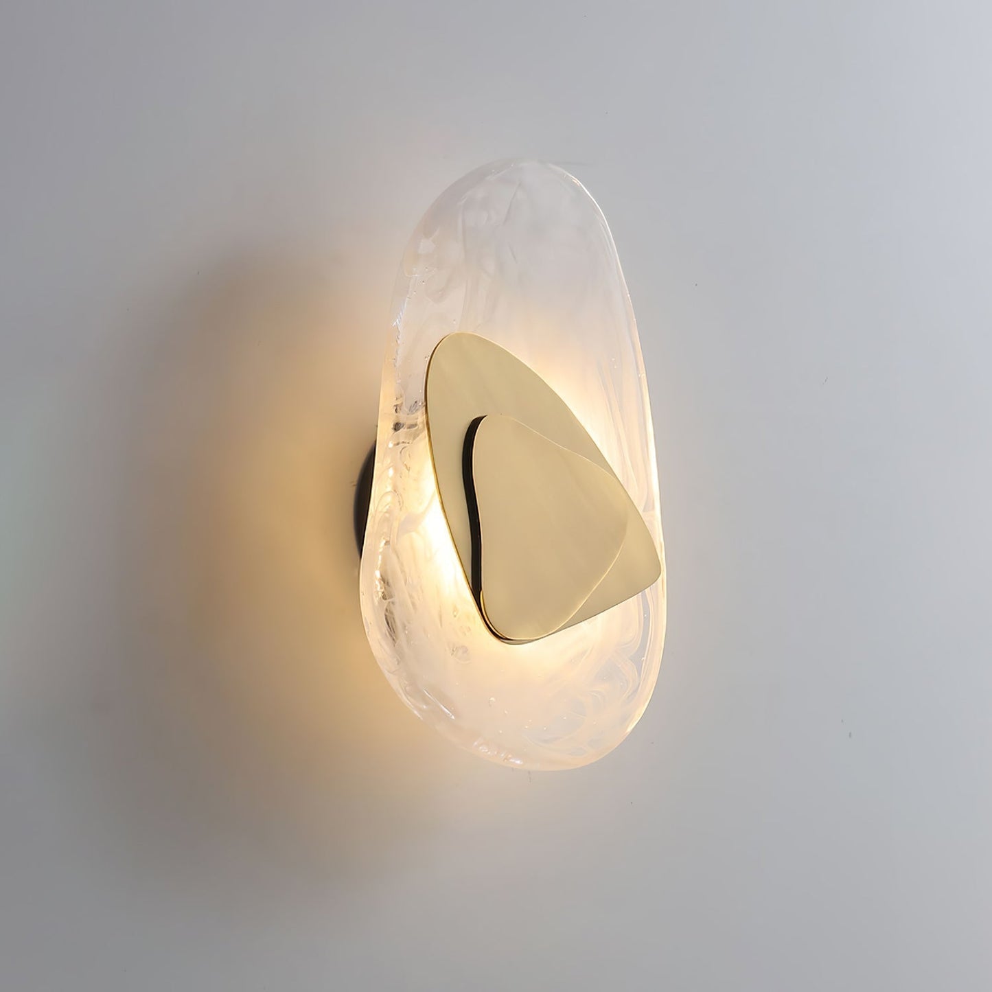 Beatrice Artistic Black Glass Wall Lamp