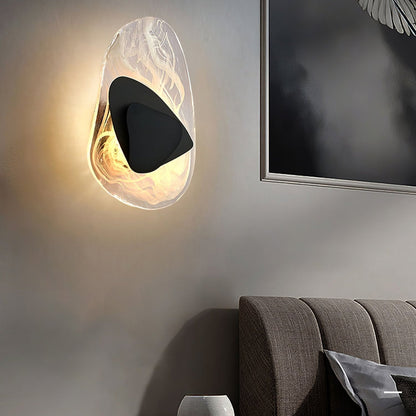 Beatrice Artistic Black Glass Wall Lamp