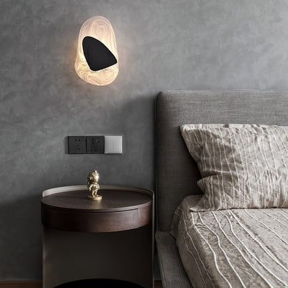 Beatrice Artistic Black Glass Wall Lamp