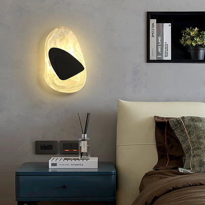 Beatrice Artistic Black Glass Wall Lamp
