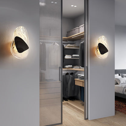 Beatrice Artistic Black Glass Wall Lamp