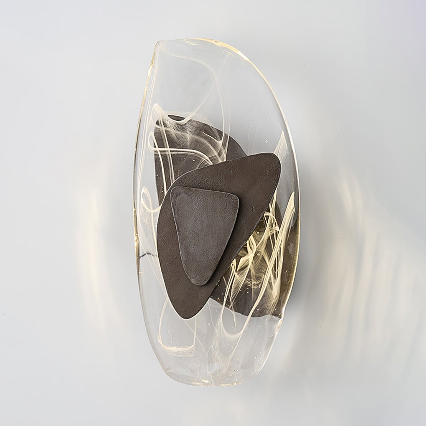 Beatrice Artistic Black Glass Wall Lamp