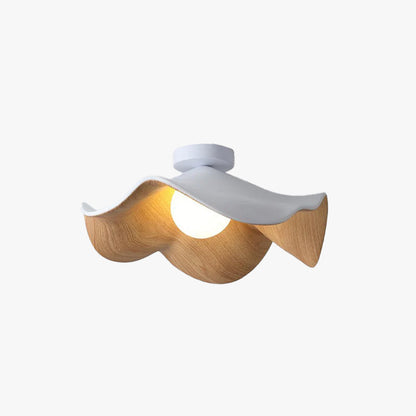 Lanoe Ceiling Light Wood Black&White
