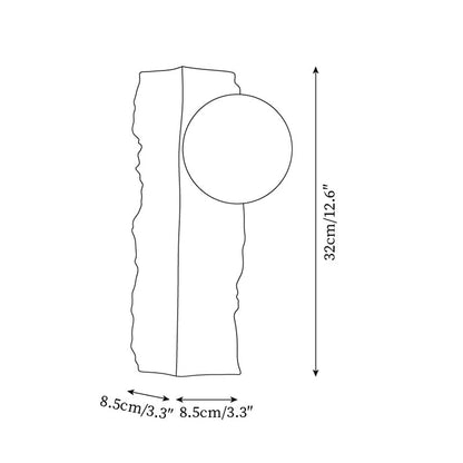 Obrio Travertine Wall Lamp