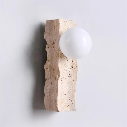 Obrio Travertine Wall Lamp