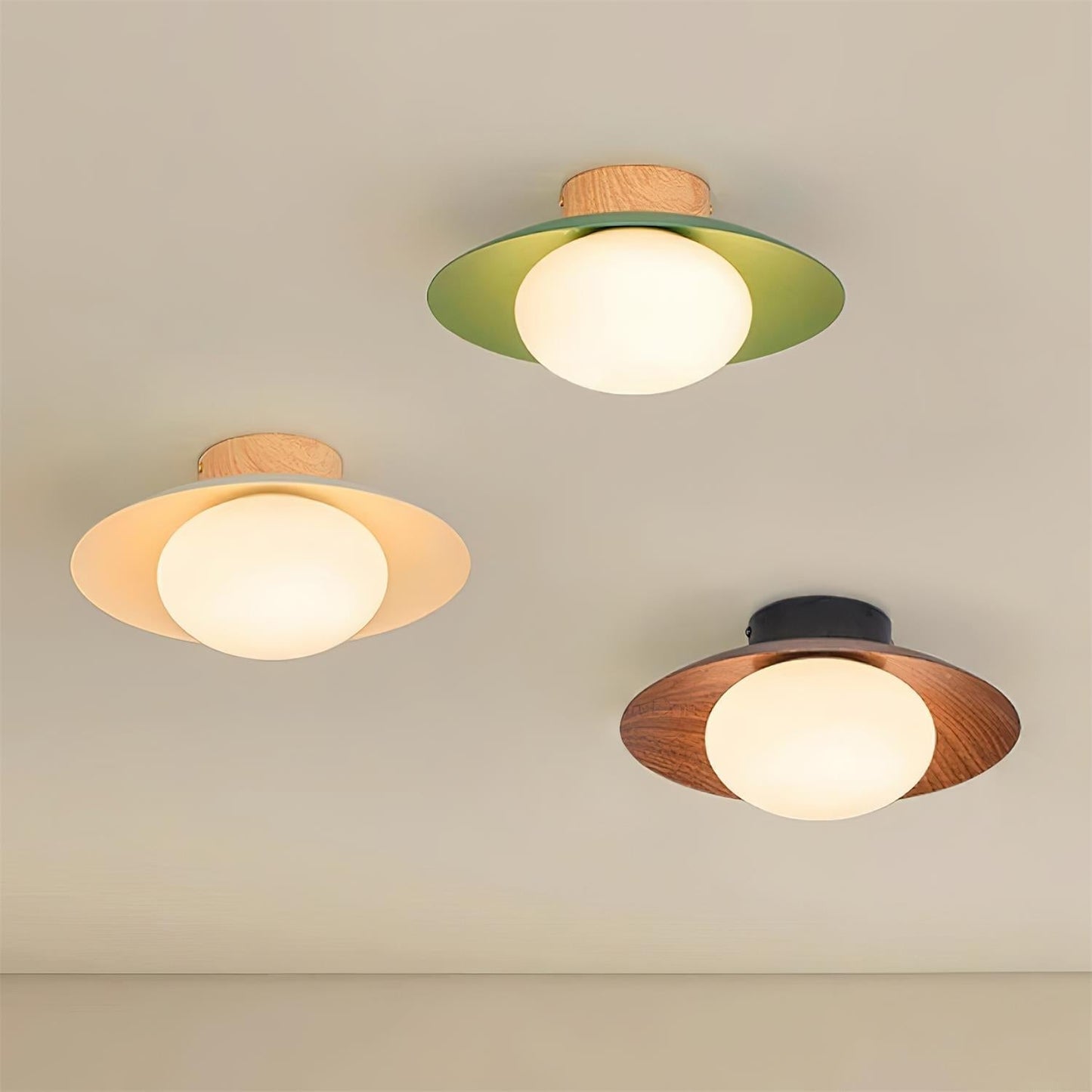 Verdora Green Flush Mount Ceiling Light