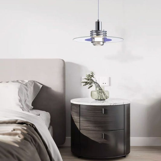 Valentina Minimalismo Lampada a sospensione a LED in metallo/vetro/camera da letto