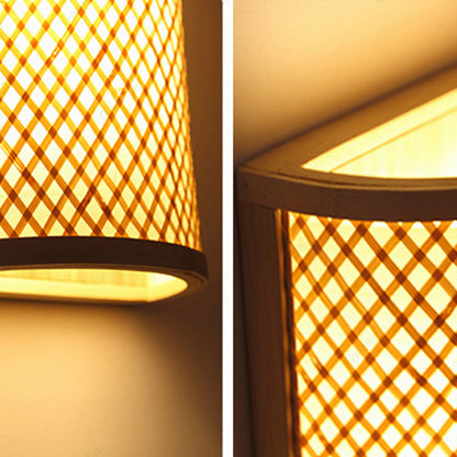 Muto Led Wall Mounted Bedside Lamp, Rattan/, Bedroom