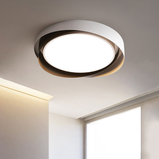 Arisha moderne geometrische metalen/inbouwplafondlamp, wit/goud