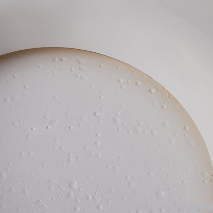 Aria Decorative Moon Metal/Gypsum Wall Lamp, White