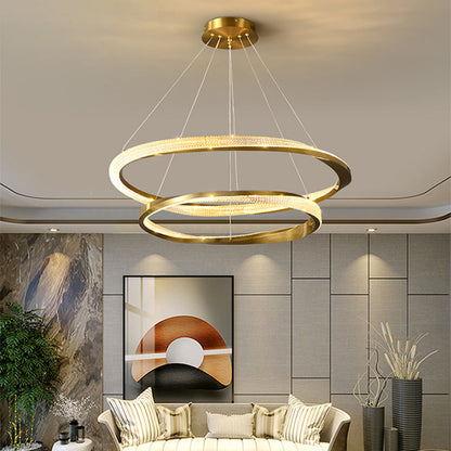 Arisha Minimalist Ring Spiral Shape  Pendant Light,Gold