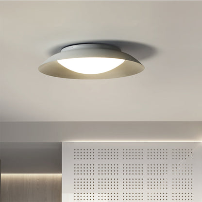 Arisha Nordic Bowl Flush Mount Ceiling Light, White