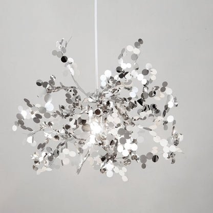 Olivia Artsy Classy Cluster Fireworks Pendant Light, Stainless steel